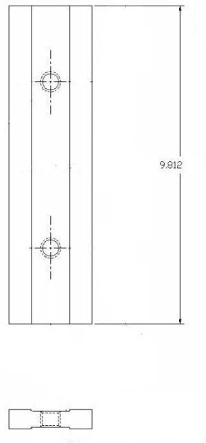 Peddinghaus Flat Bar Shear Blade 9.812"