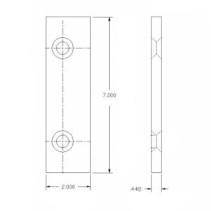 Dvorak Flat Bar Blade 7"
