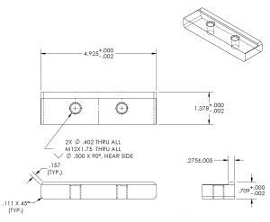 Ficep Angle Notcher Bottom Blade (2 Req. Price each) [A30467E]