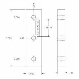 Pirahna Coper Notcher Front Die (1 req.)